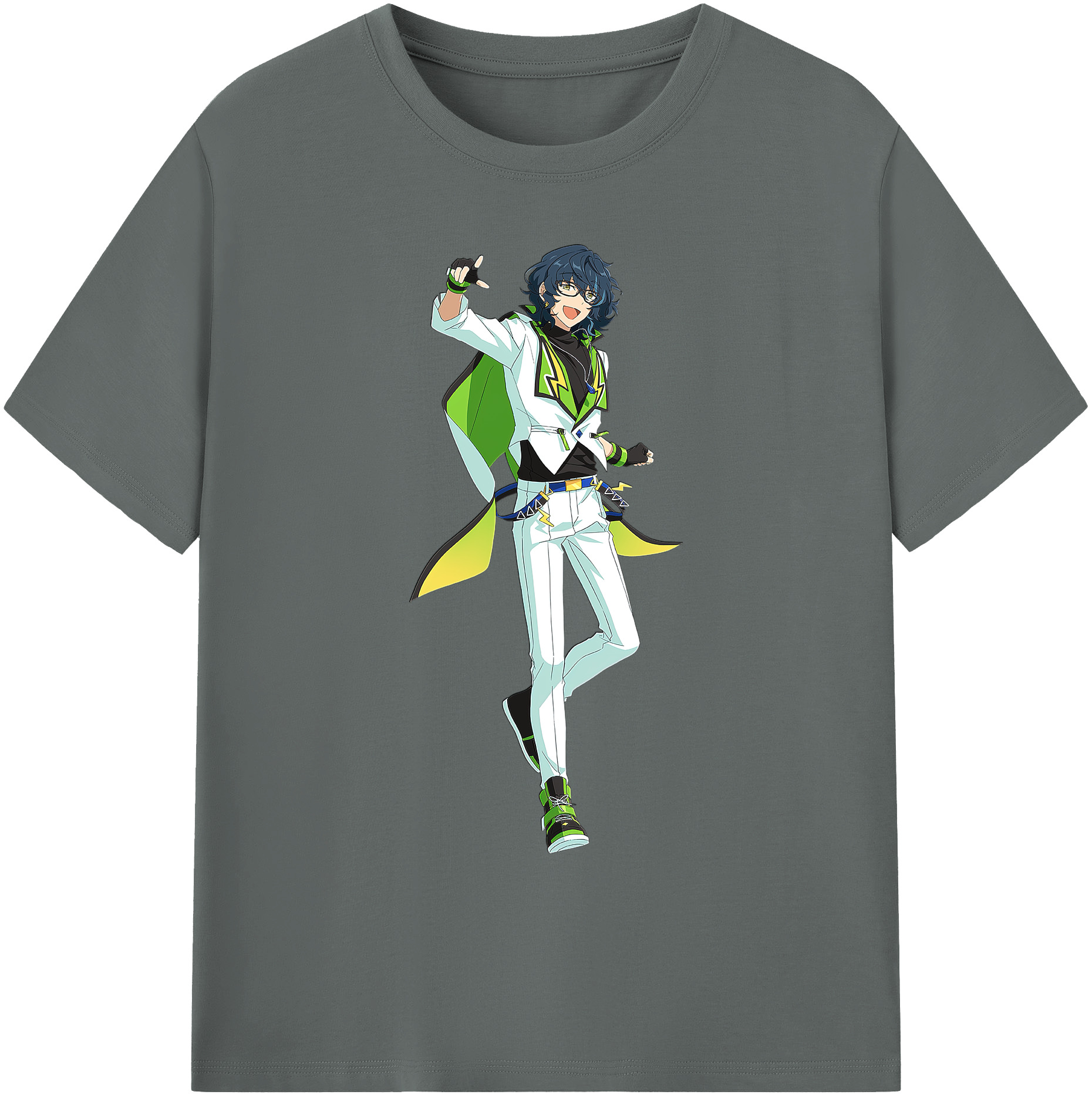 （画像用） あんさんぶるスターズ! Ensemble Stars 綿100％ メンズ半袖Tシャツ｜肌触りやわらか＆通気性